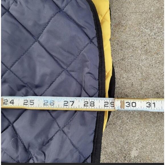 Vtg 90s Nautica Competition Spell Out Reversible Full Zip Vest Navy Yellow XL - Picture 4 of 4